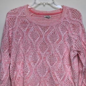 Sonoma PINK/WHITE KNITED SWEATER GREAT CONDITION